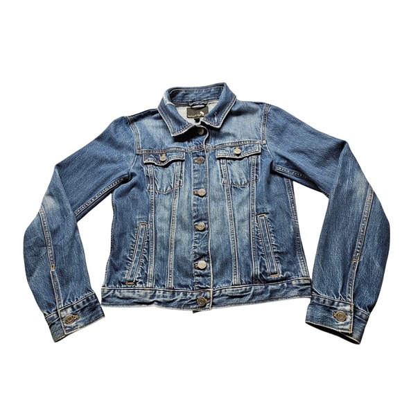Banana Republic Jackets & Blazers - Banana Republic Denim Jacket Womens S Blue Distressed Trucker Lyocell 171257-00